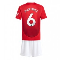Manchester United Lisandro Martinez #6 Koszulka Podstawowa dzieci 2024-25 Krótki Rękaw (+ krótkie spodenki)
